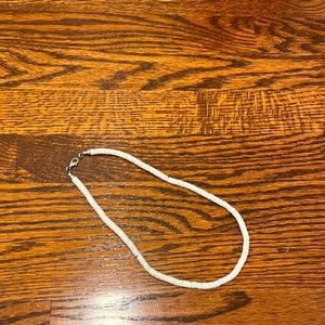 White stone necklace